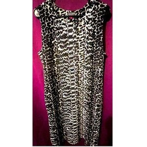Vince Camuto Black&White Snakeskin Print Sleeveless Dress woman’s size 1X